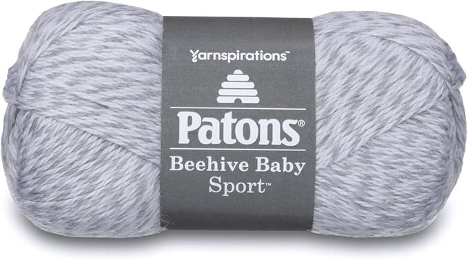 Patons Beehive Baby Sport Yarn, 3.5 oz, Baby Gray Marl, 1 Ball | Amazon (US)