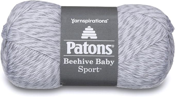 Patons Beehive Baby Sport Yarn, 3.5 oz, Baby Gray Marl, 1 Ball | Amazon (US)