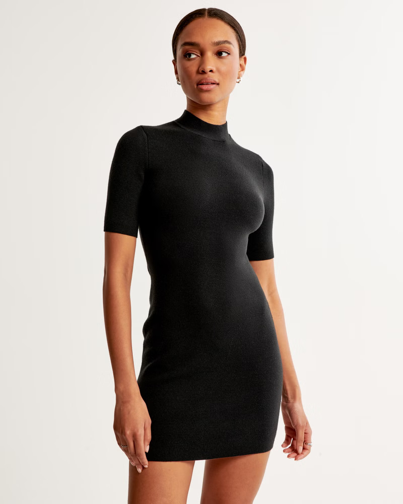 Mockneck Mini Sweater Dress | Abercrombie & Fitch (US)