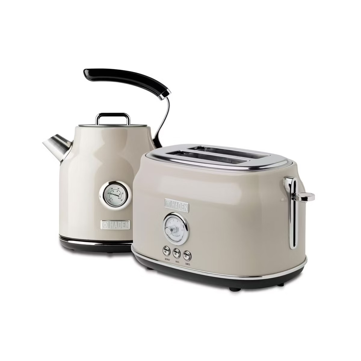 Haden Dorset Wide Slot Stainless Steel 2 Slice Retro Toaster & Dorset 1.7 Liter Stainless Steel E... | Target