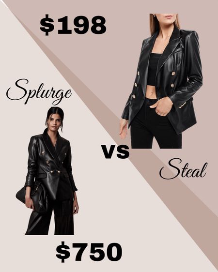 SAVE vs SPLURGE— Which Blazer is your Favorite!!! Just bought the X Small SAVE!!! 😍❤️
Blazer - WorkWear - Black Blazer - Office Wear - Date Night 

Follow my shop @fashionistanyc on the @shop.LTK app to shop this post and get my exclusive app-only content!

#liketkit #LTKworkwear #LTKFind #LTKSeasonal
@shop.ltk
https://liketk.it/3YQnP