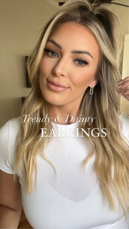 Trendy & dainty earrings for under $14 each! 

#LTKstyletip #LTKCon #LTKsalealert