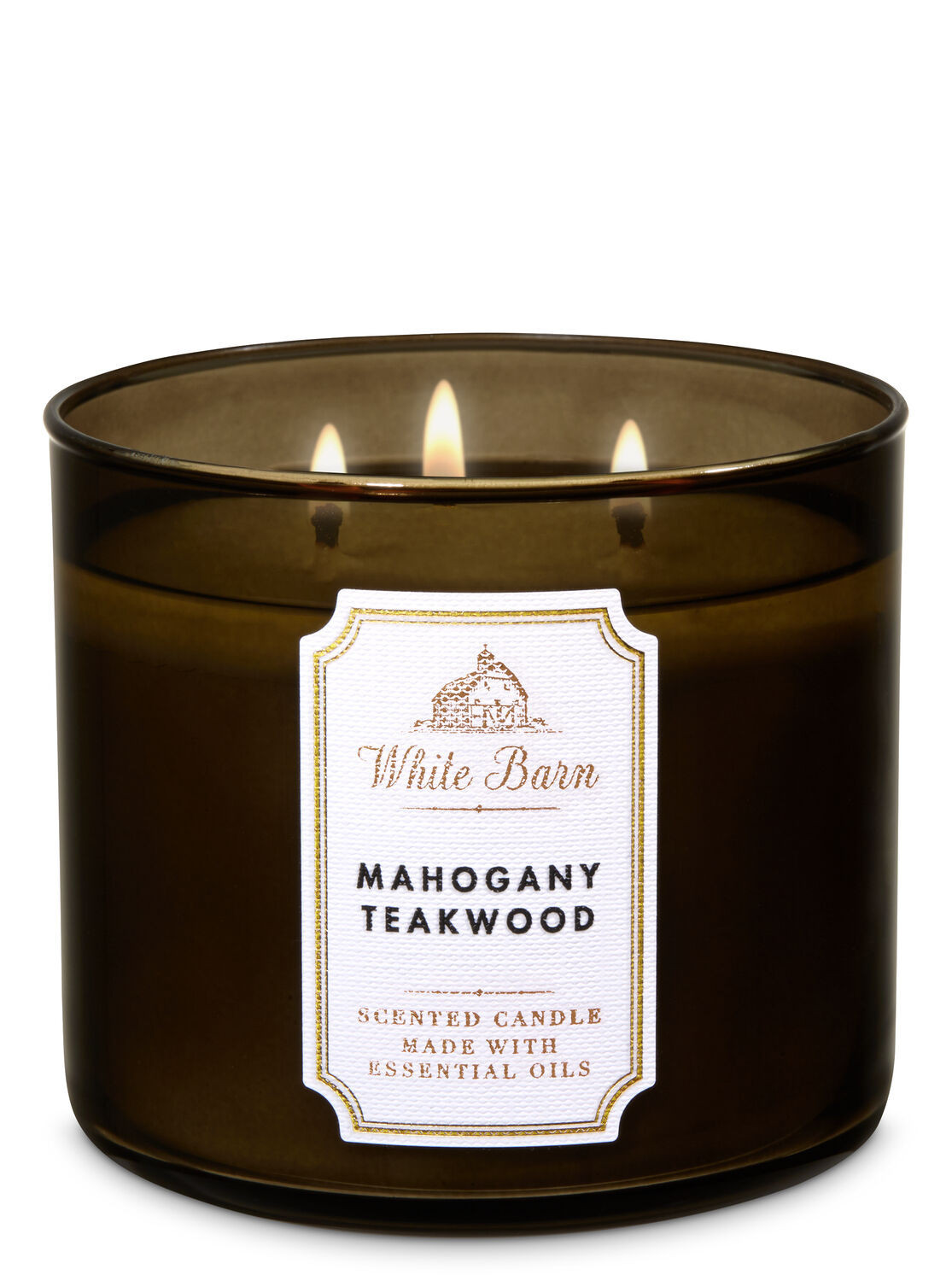 Mahogany Teakwood 3-Wick Candle | Bath & Body Works