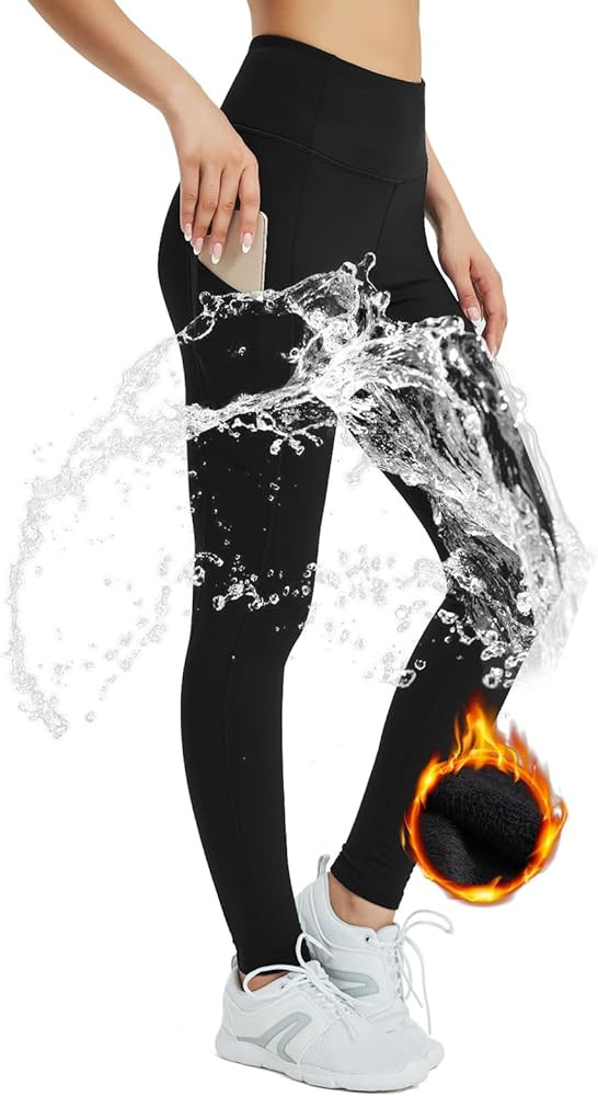 Sp3lops Fleece Lined Leggings Women,Resistant Winter Thermal Leggings for Women, Thick Warm Lined... | Amazon (US)