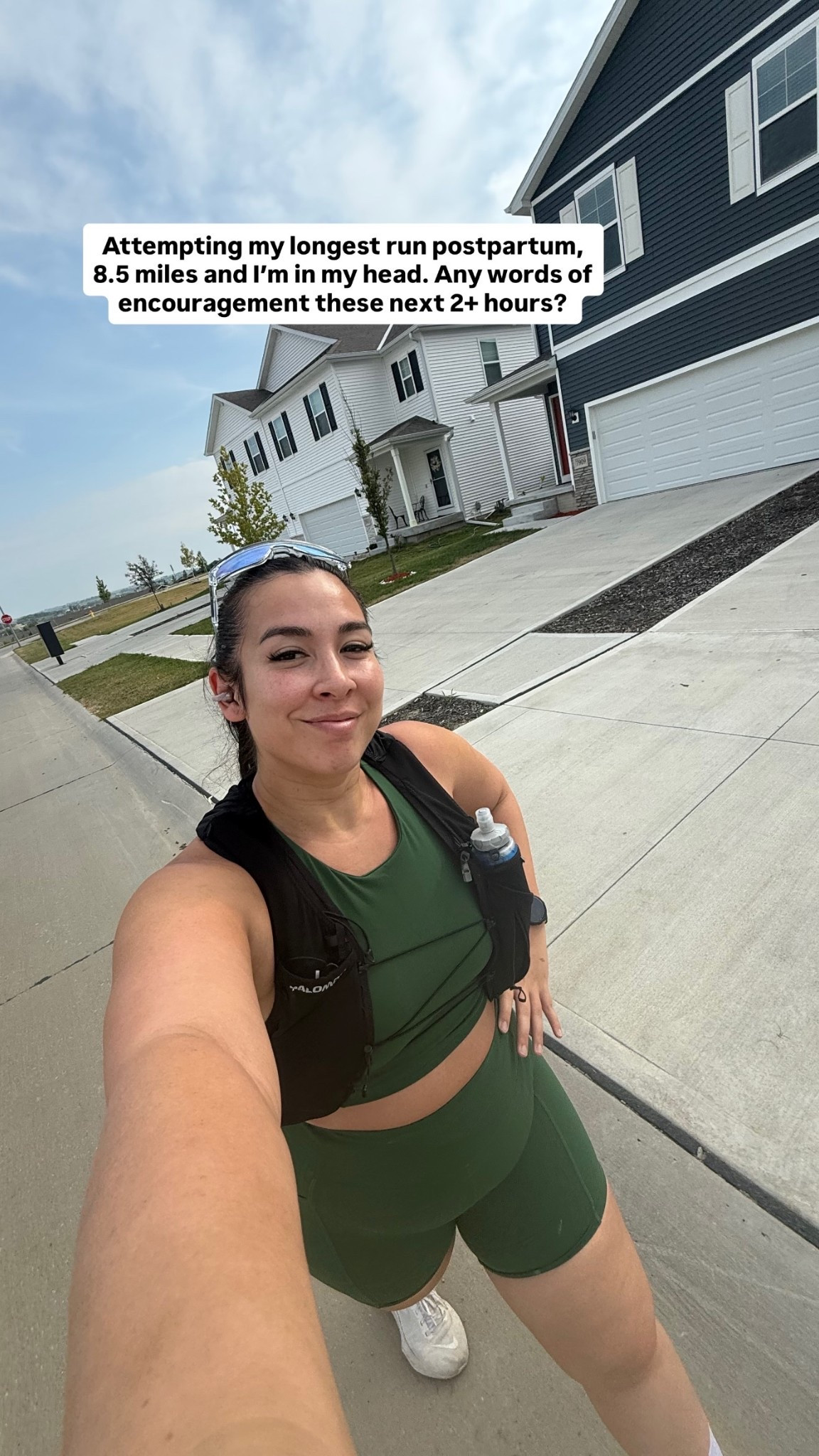 Attempting my longest run postpartum, 8.5 miles and I’m in my head. Any words of encouragement these next 2+ hours?