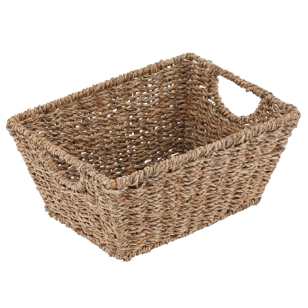 mDesign Woven Seagrass Nesting Kitchen Storage Basket Bins, 4 Pack - Natural/Tan | Target