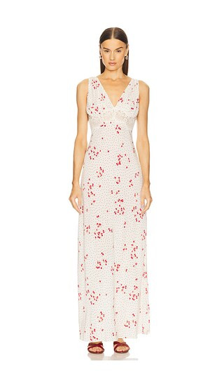 by Marianna Hallie Maxi Dress in Suki Cherry Abstract | Revolve Clothing (Global)