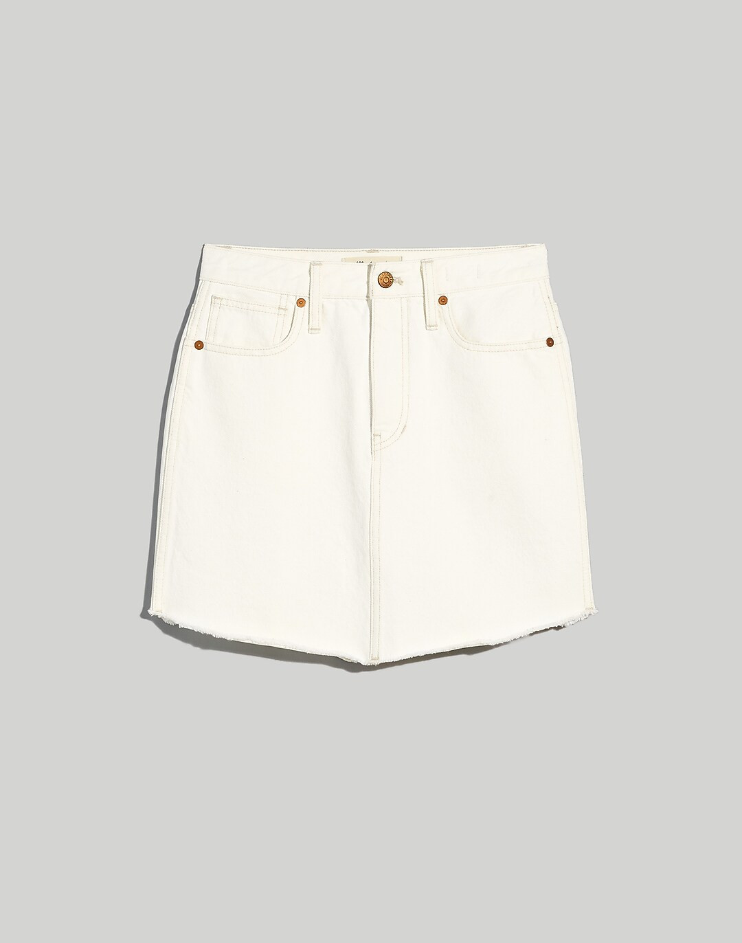 Denim Dolphin-Hem Mini Skirt in Vintage Canvas | Madewell