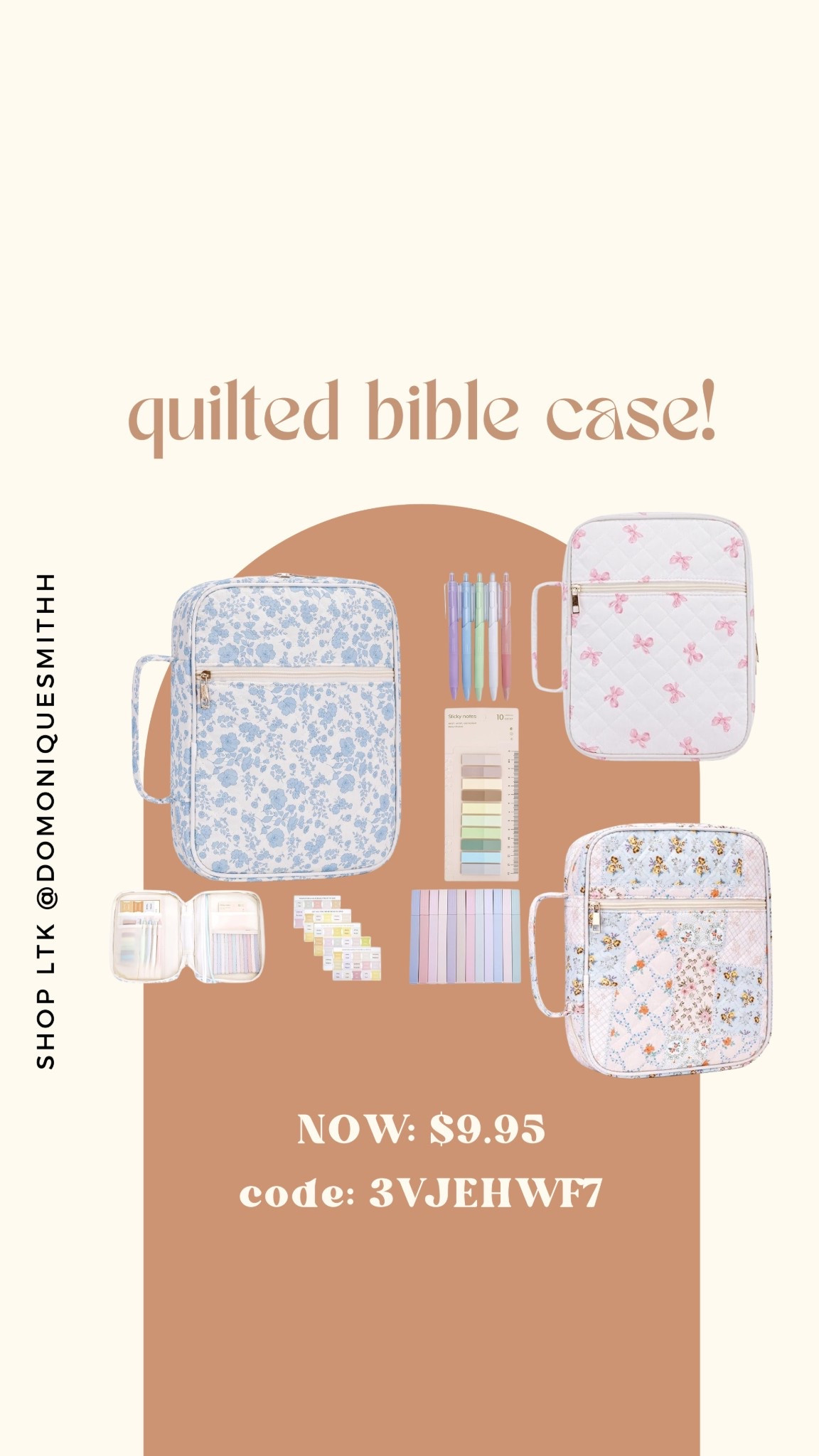 The cutest bible case with fun little bible accessories! I ordered the blue one. 🥰

#LTKSaleAlert #LTKHome #LTKMothersDay