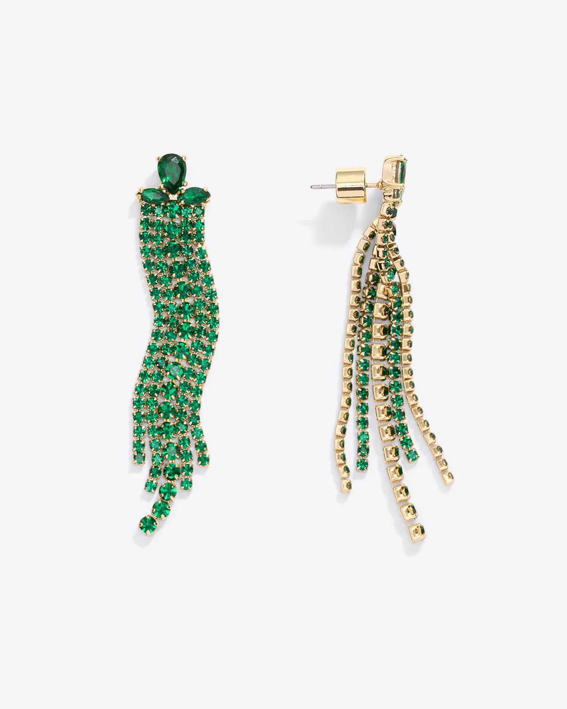 Gem Chandelier Earrings in Green | Draper James (US)