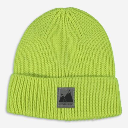 Lime Knitted Beanie Hat | TK Maxx