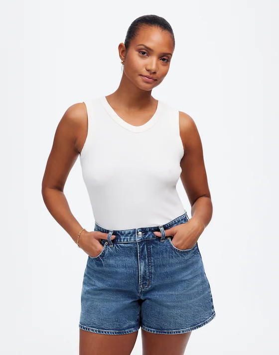 The Curvy Perfect Vintage Mid-Length Jean Short | Madewell