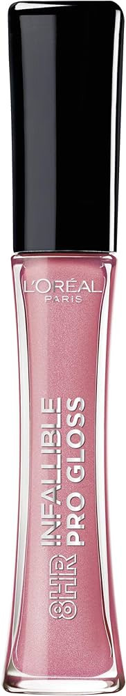 L’Oreal Paris Makeup Infallible 8 Hour Hydrating Lip Gloss, Pink Opal, 0.21 Fl Oz | Amazon (US)