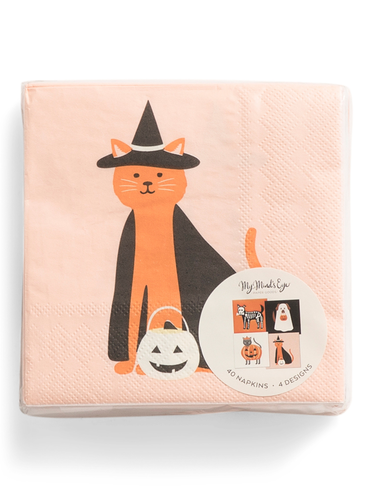 Set Of 40 Costume Pets Cocktail Napkins | TJ Maxx