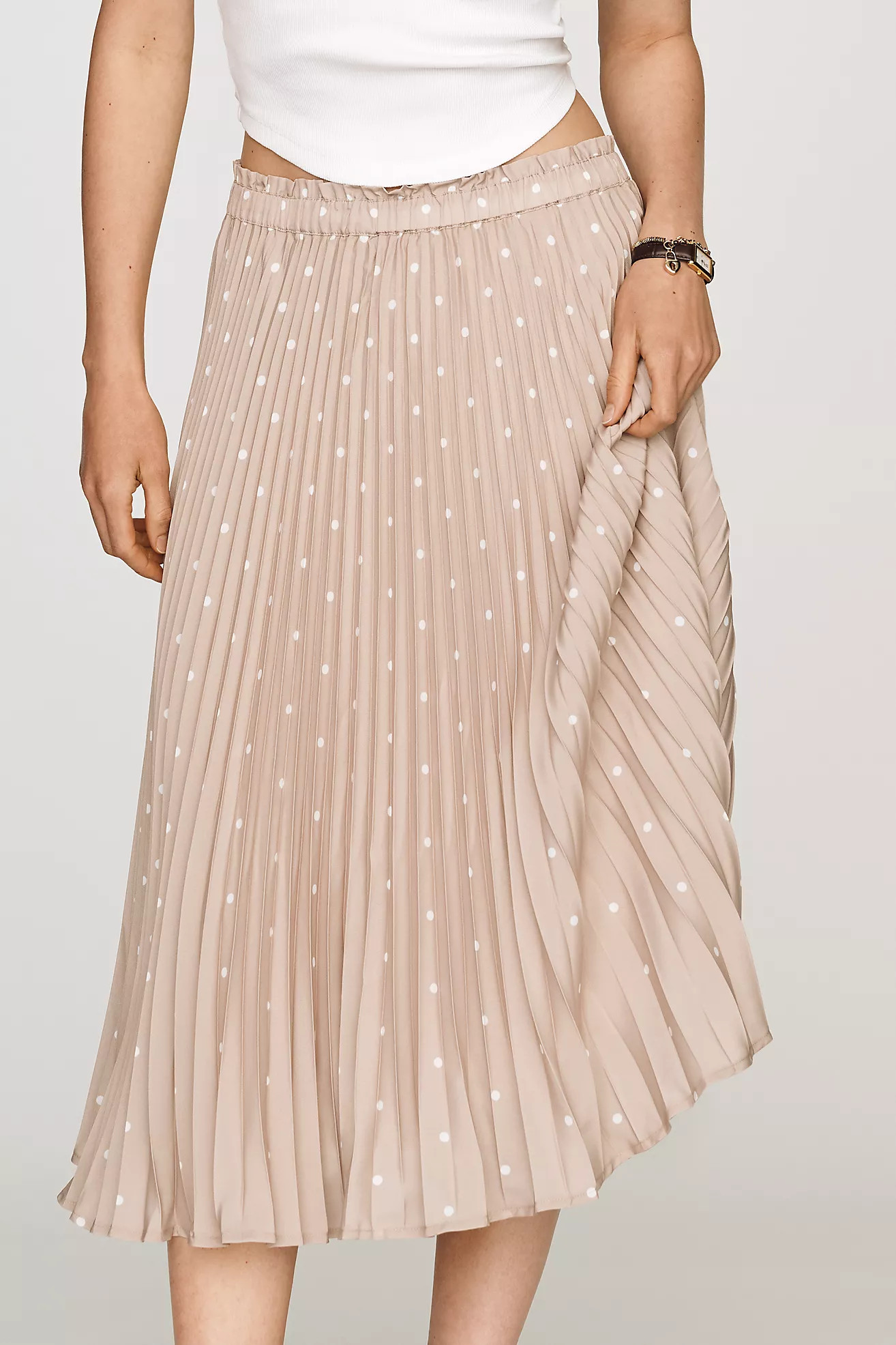 Valerie Pleated Midi Skirt by Maeve | Anthropologie (US)