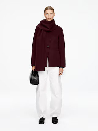 Doublé Wool-Blend Blazer – Burgundy – Women – ARKET GB | Arket UK