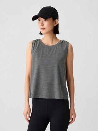 GapFit Brushed Jersey Muscle Tank Top | Gap Factory