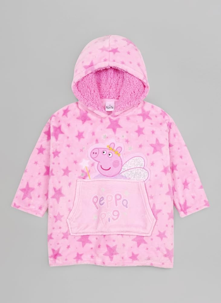 Peppa Pig Hoodie for Girls, Oversized Warm Fleece Hoodie Blanket | Amazon (UK)