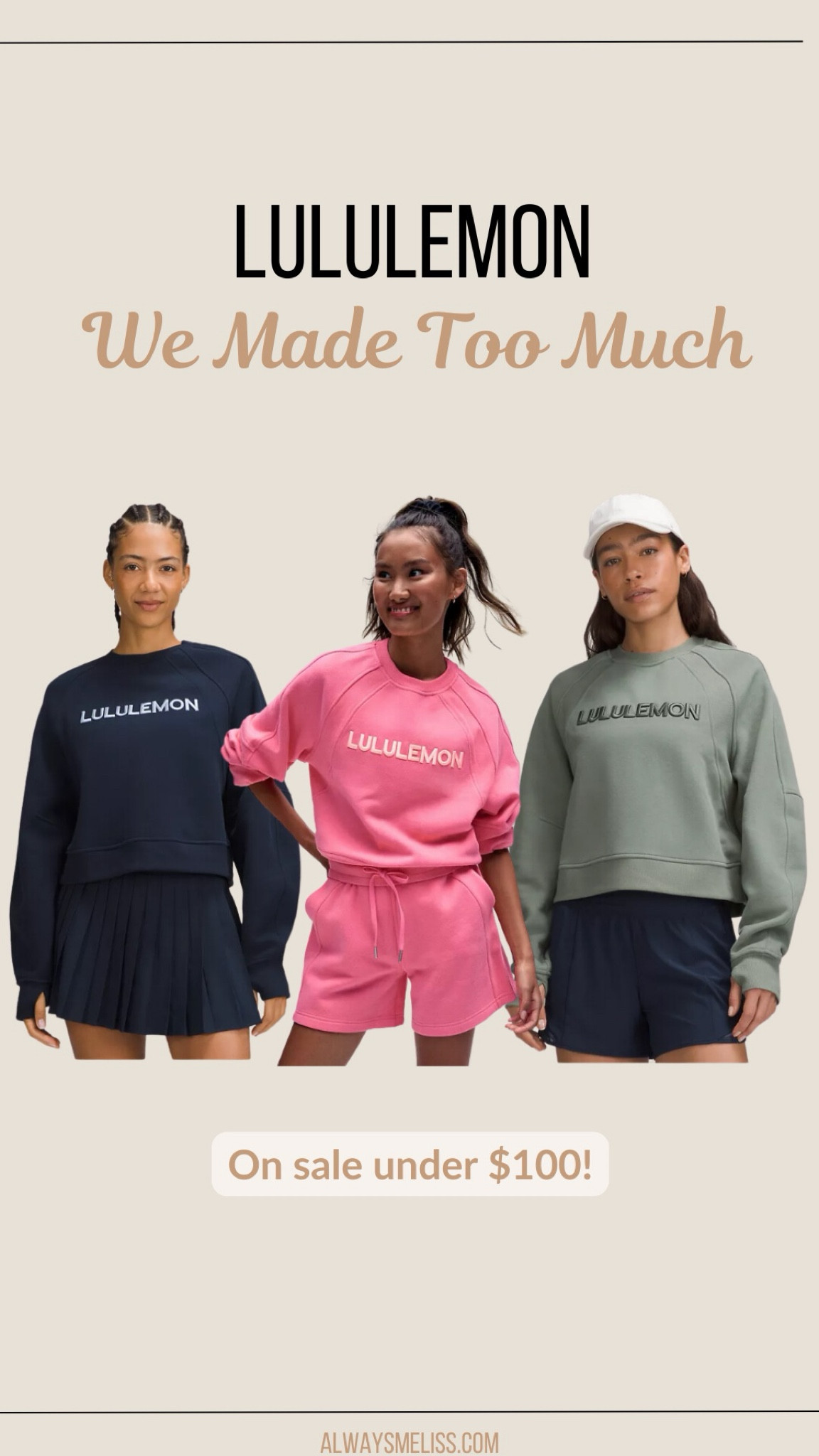 These crew necks are perfect for fall and found them under $100! 

Lululemon
Sale 
Athletic Clothingg

#LTKSaleAlert #LTKStyleTip #LTKFindsUnder100