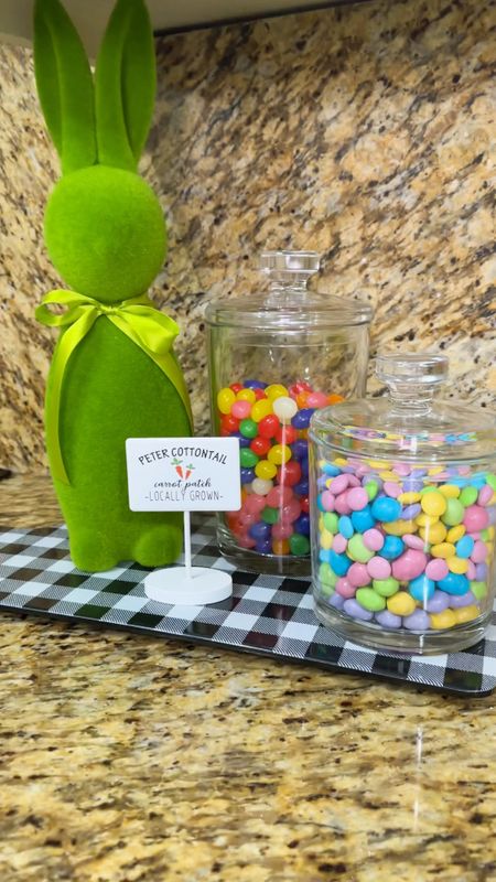 ICYMI Easter is this weekend and I love a simple last minute decorating hack like this one! 🙌

Add some colorful candy to a couple of glass jars and make it an #easterbunny candy bar!

The best displays are those you can snack on, too! This can also double as “bunny bait” so that fun continues 🐰

What fun things do you have planned for this weekend???

#easterweekend2024 #easterdecorating #easterbunny🐰 #eastercandy #candybuffet #jellybeans #mandms #mmschocolate

#LTKhome #LTKfamily #LTKSeasonal
