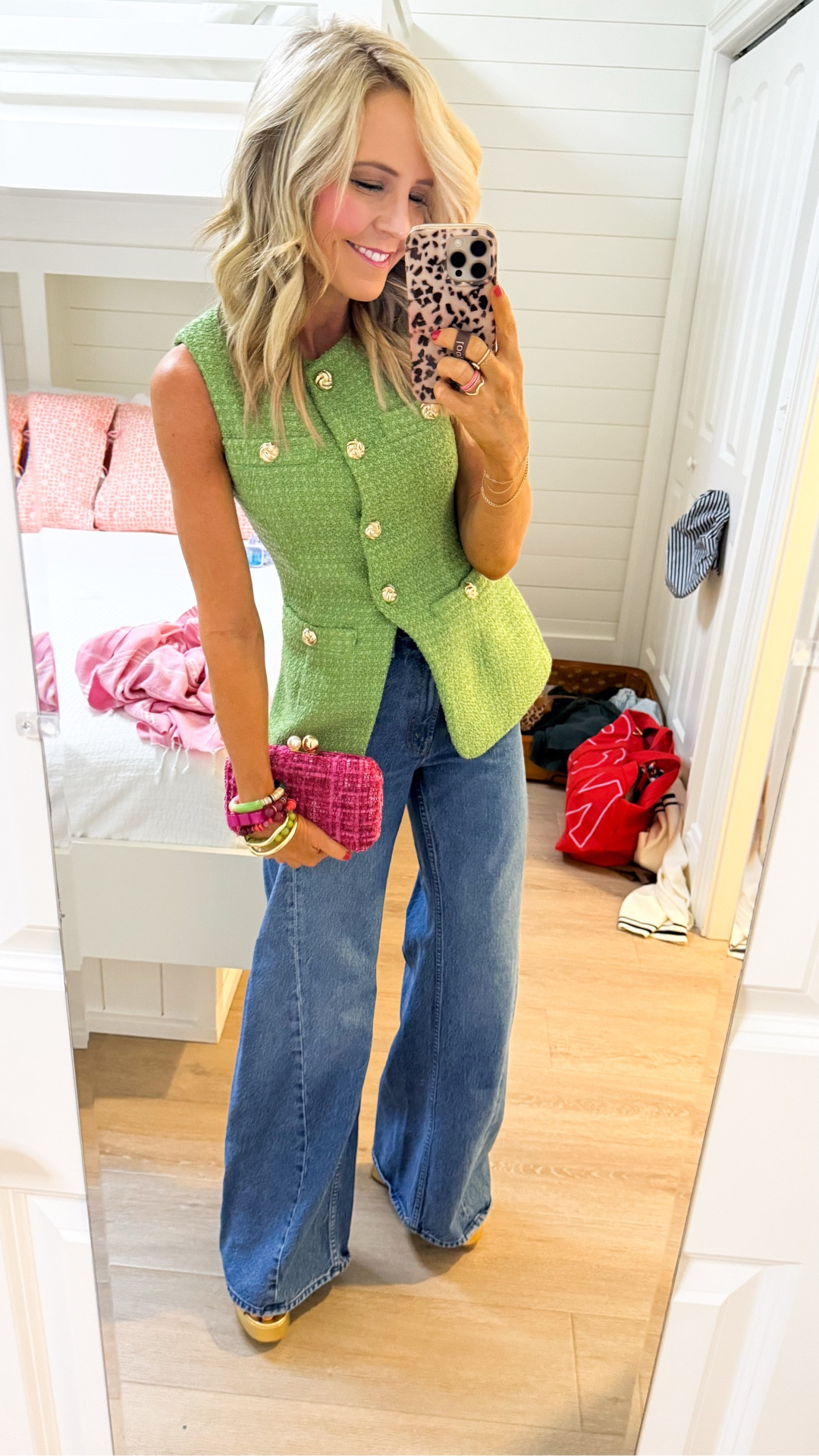 wearing XS in top and size 24 in denim • 

#LTKSeasonal #LTKOver40 #LTKStyleTip