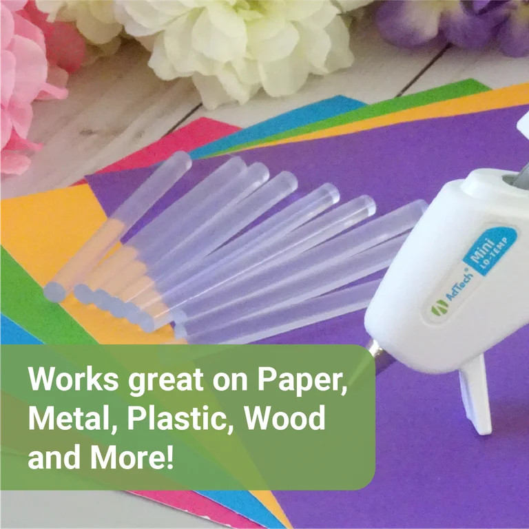 AdTech Crystal Clear Mini Size Hot Glue Gun Sticks, 10 Sticks | Walmart (US)