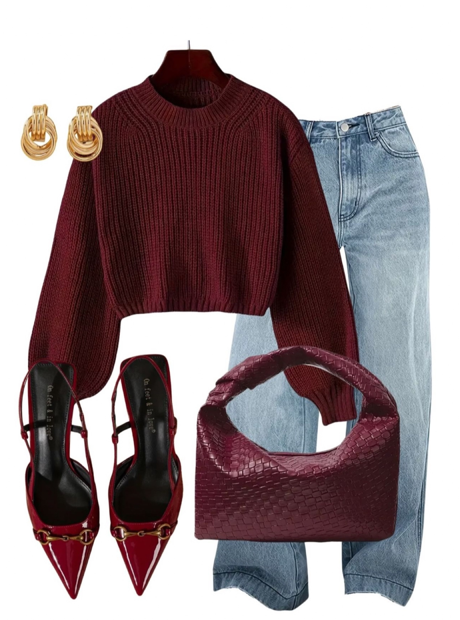 Rich tones, cozy knits, and the perfect denim—this Amazon outfit is giving effortless chic. Burgundy is definitely a neutral, right? Shop the look on LTK! ❤️🍷 #LTKFinds #AmazonFashion #EffortlessStyle 

#LTKMostLoved #LTKFindsUnder100 #LTKStyleTip