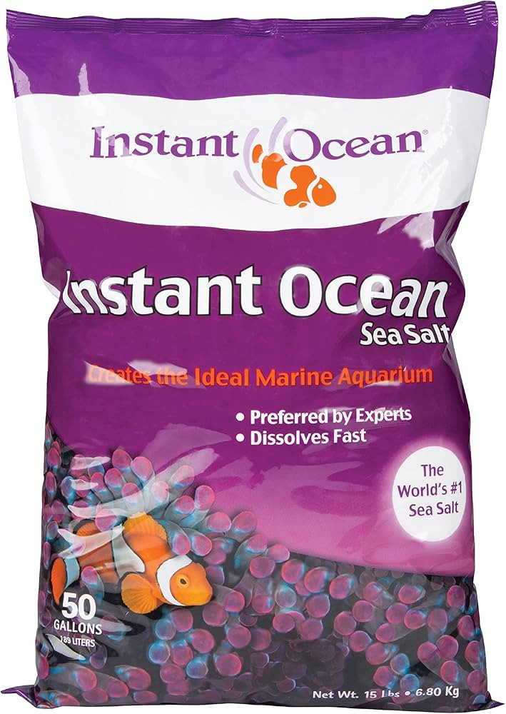 Instant Ocean Sea Salt 50 Gallons, For Marine Aquariums, Fast Dissolving | Amazon (US)