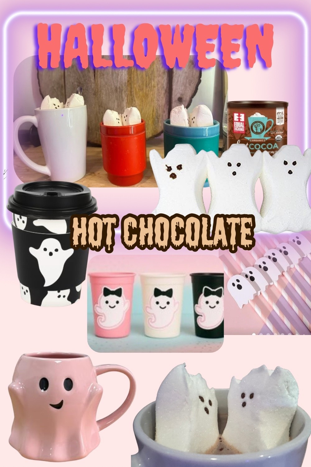 Add some yummy ghost peeps on top of a hot chocolate to add to fun holiday memories for the kiddos! 

If wanting a cold version use chocolate syrup, touch of milk, sweetener, vanilla and dash of pumpkin spice. 
Shake up and enjoy!

#halloween#halloweentreats

#LTKParties #LTKKids #LTKSeasonal
