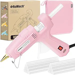 ROMECH Full Size Hot Glue Gun with 60/100W Dual Power and 21 Hot Glue Sticks (7/16"), Fast Prehea... | Amazon (US)