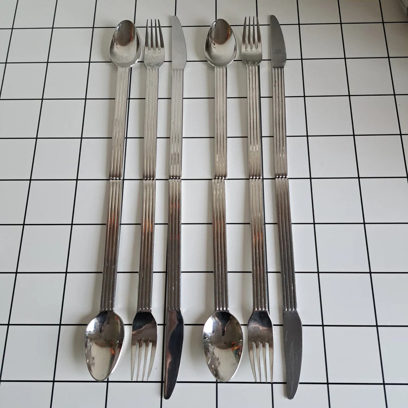 Vintage postmodern style IKEA STRATEG flatware set from the 90s | Etsy (US)