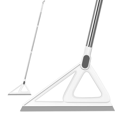 Multifunction Magic Broom, Squeegee Broom for Floor, Rubber Broom, Silicone Broom for Floor Cleaning, Magic Broom Sweeper for Living Room, Kitchen, Bathroom-Easy Dry The Glass (Grey, 54 INCH) | Amazon (US)