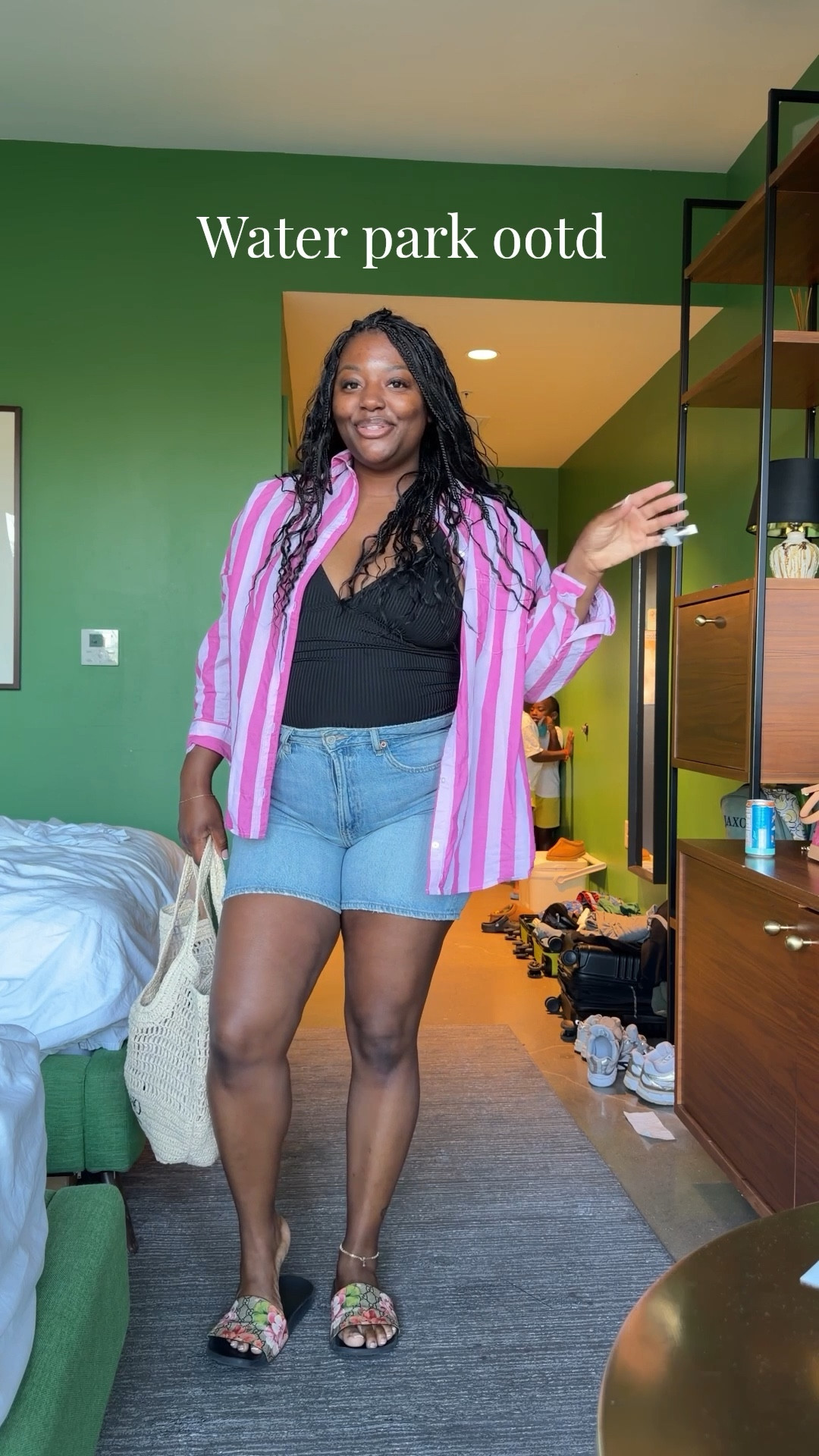 Water park ootd for moms 