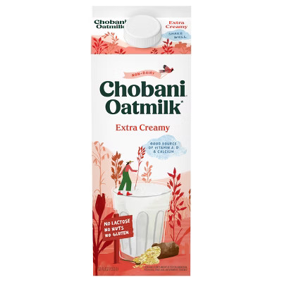 Chobani Extra Creamy Plant-Based Oatmilk  - 52 fl oz | Target