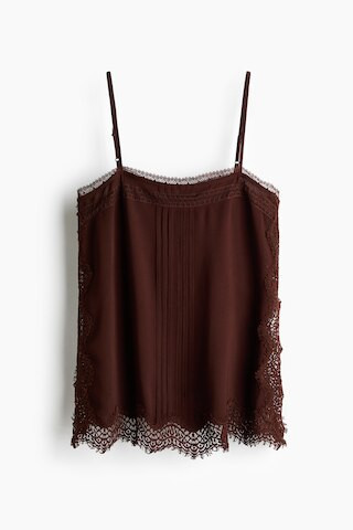 H & M - Lace-Trimmed Camisole Top - Beige | H&M (US + CA)