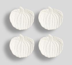 Pumpkin Stoneware Appetizer Plates - Set of 4 | Pottery Barn (US)