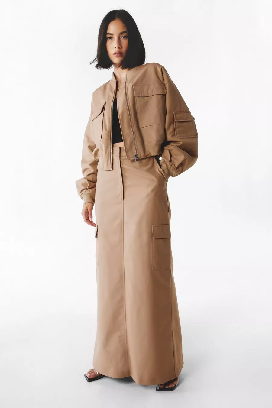 Tailored Cargo Maxi Skirt | Nasty Gal US