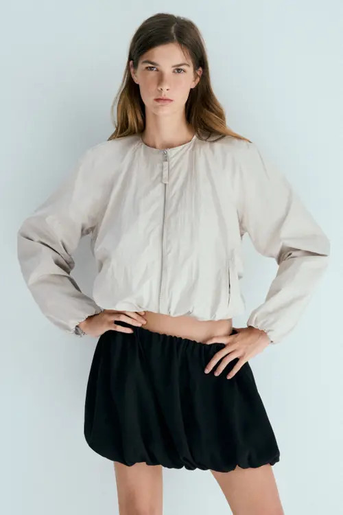 H&M Bubble-hem Skirt in Black at Nordstrom, Size Small | Nordstrom