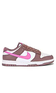 Nike Dunk Low Sneaker in Smokey Mauve, Playful Pink, & White from Revolve.com | Revolve Clothing (Global)