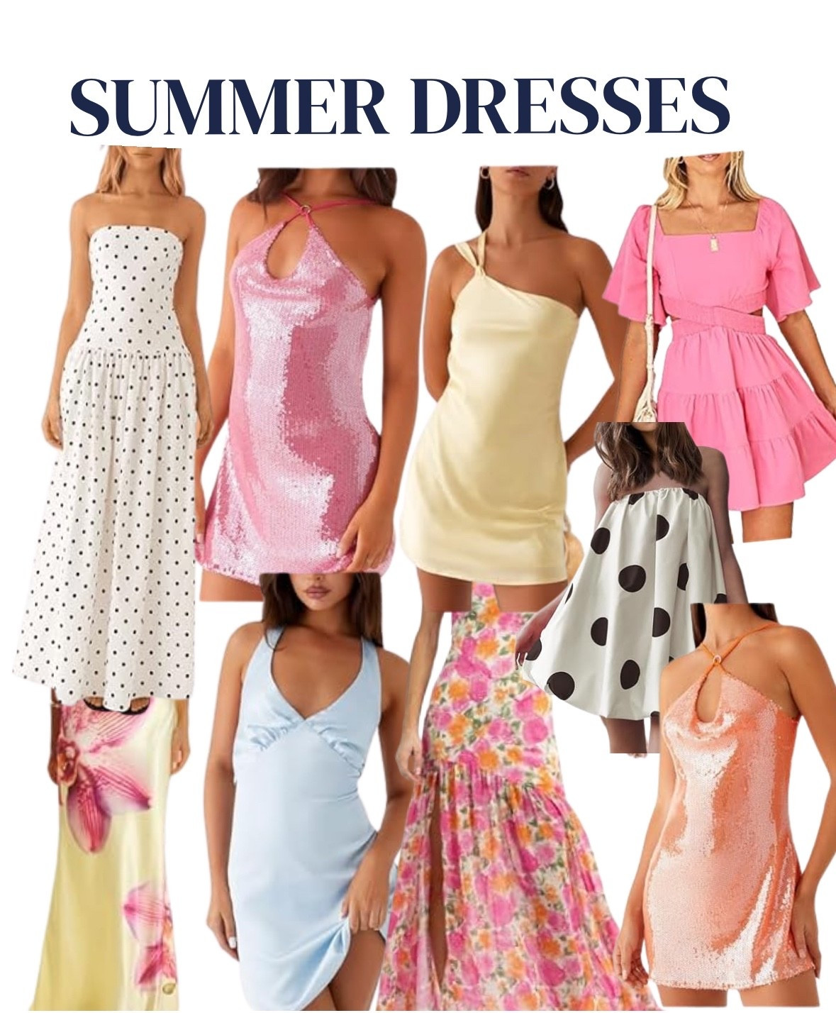 Summer dresses, maxi dresses, mini dresses, floral dresses, wedding guest dresses, cute dresses, girly, summer, going out outfits, summer outfits, beach dresses 