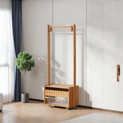 Modern Coat Rack with Storage Shelves | Wayfair North America