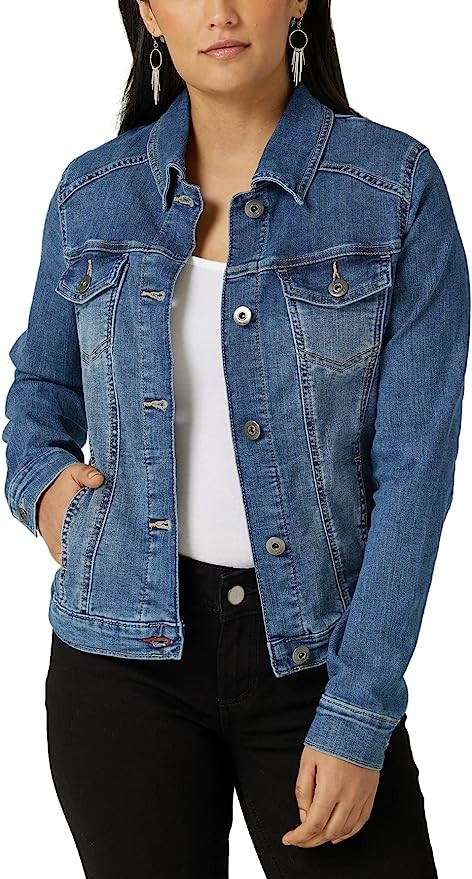 Wrangler Authentics Women's Stretch Denim Jacket | Amazon (US)
