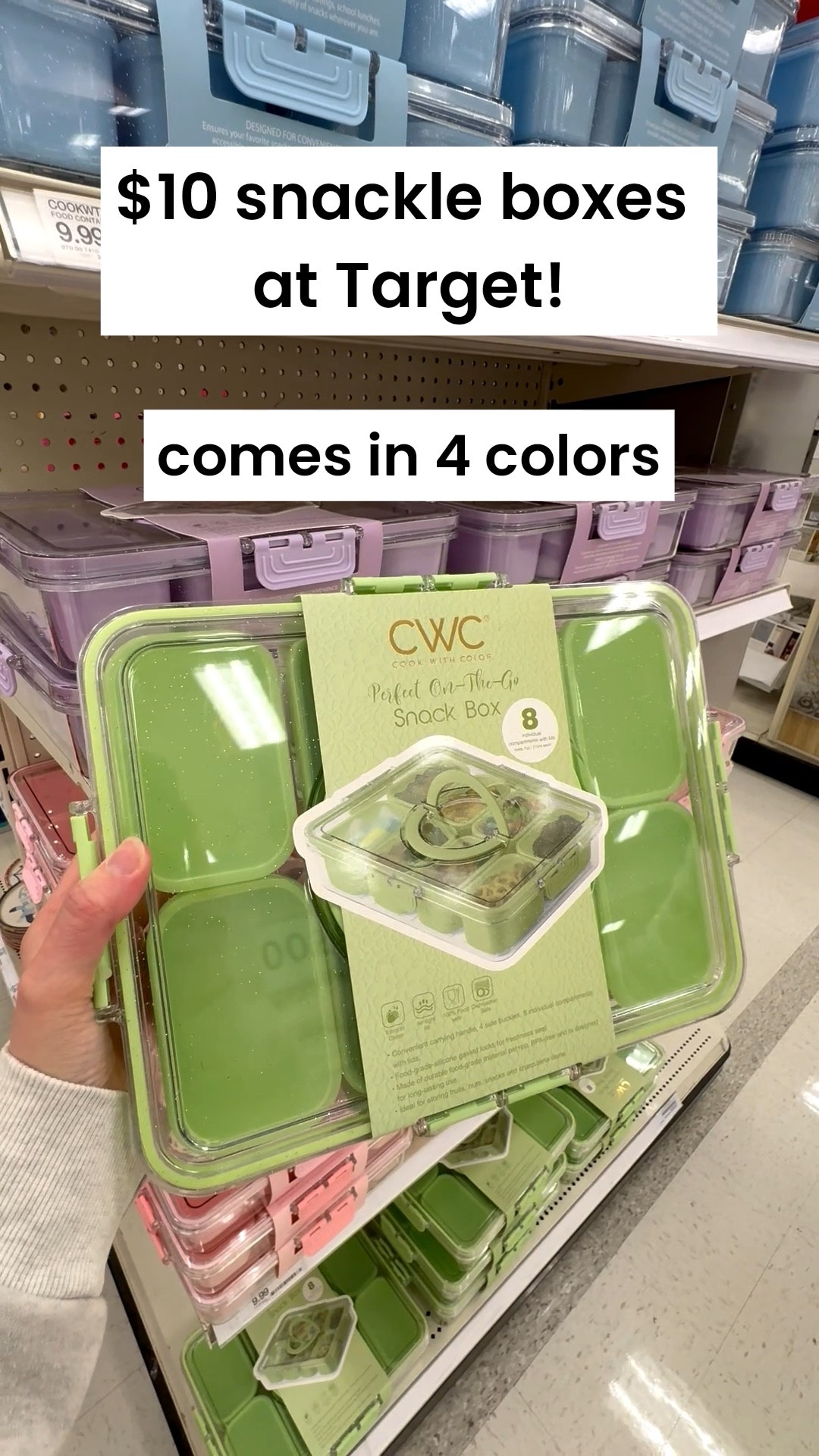 Snackle boxes at Target for $10! Perfect for summer, spring break, vacation, trips, swim lessons, the beach, the pool, and more! Comes in 4 colors 💚💙🩷💜

#LTKKids #LTKTravel #LTKmomlife