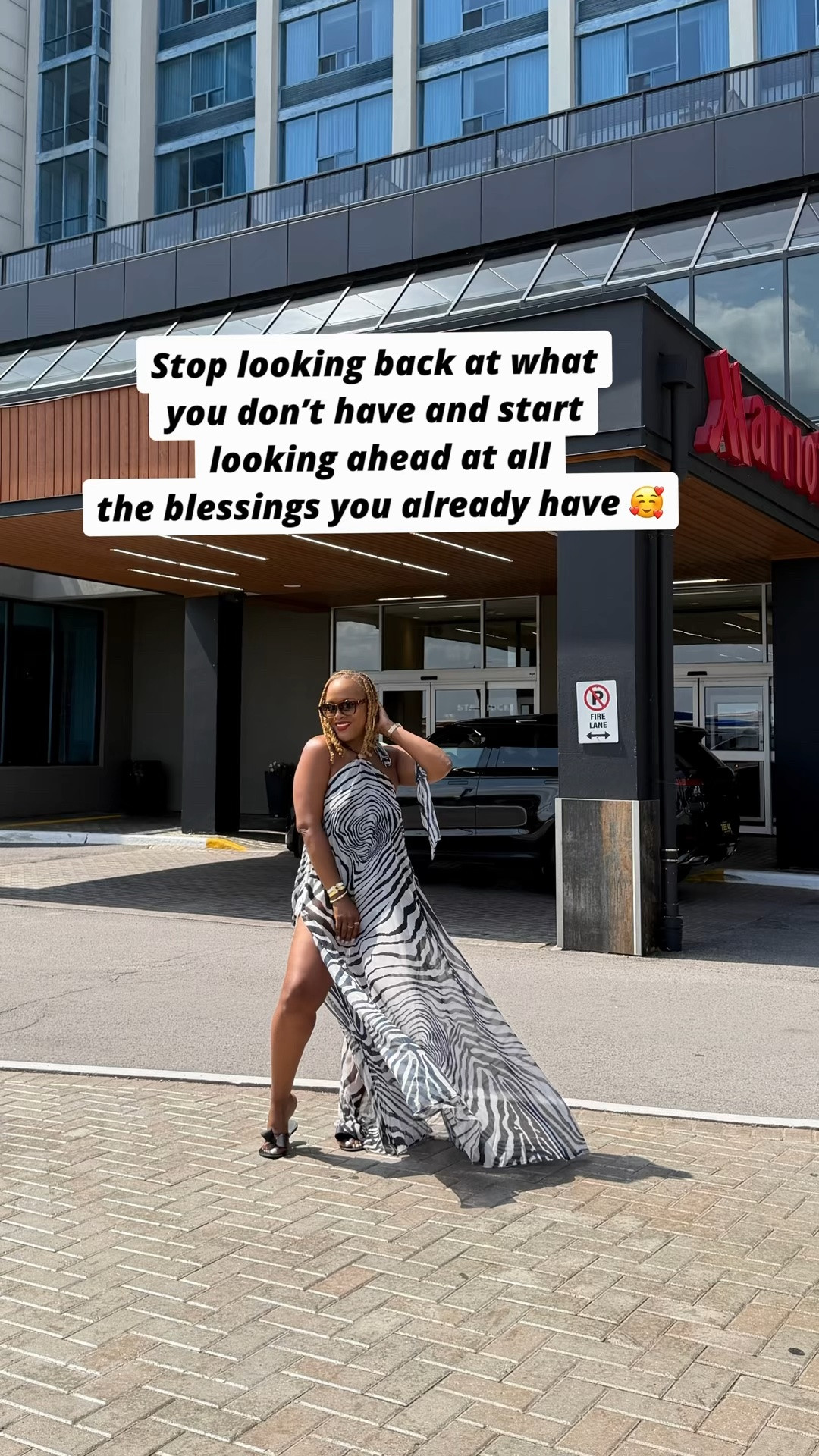 Fierce chiffon zebra-print maxi dress designed for summer styling, seaside dates, and formal events. Featuring a halter-style neckline with self-tie straps, a gold-tone accent at the base of the neck, and a stretchy inner mini-length slip. Complete with a sheer, gauzy chiffon fabric overlay with a bold zebra print that delivers a sweeping maxi silhouette. Try styling with wedge sandals and oversized sunnies.

#LTKdayinmylife #LTKootd #LTKvlog