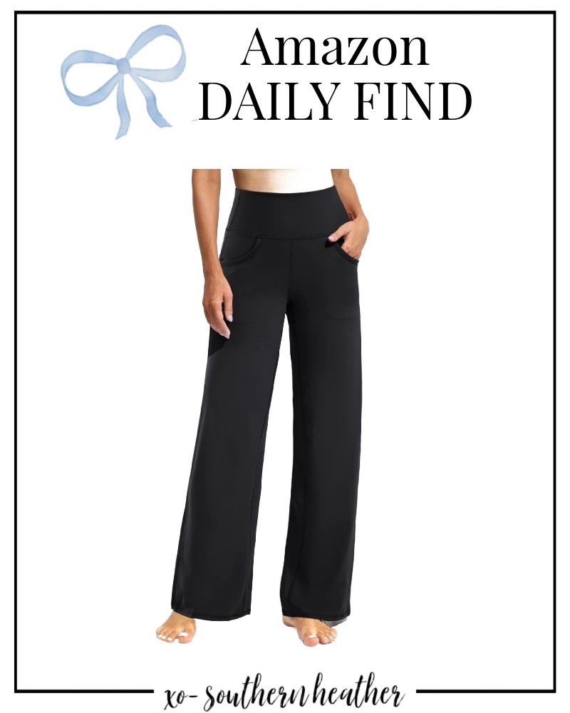 The pants I’ve bought three times! 
Currently on lightning deal. ⚡️ 
under $30

Wide leg leggings 