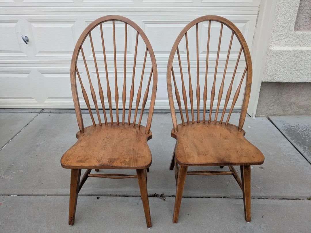 Refurbished Windsor Dining Chairs: KLI Solvania Primitive Finish (Local Pickup Only Colorado Spri... | Etsy (Global)