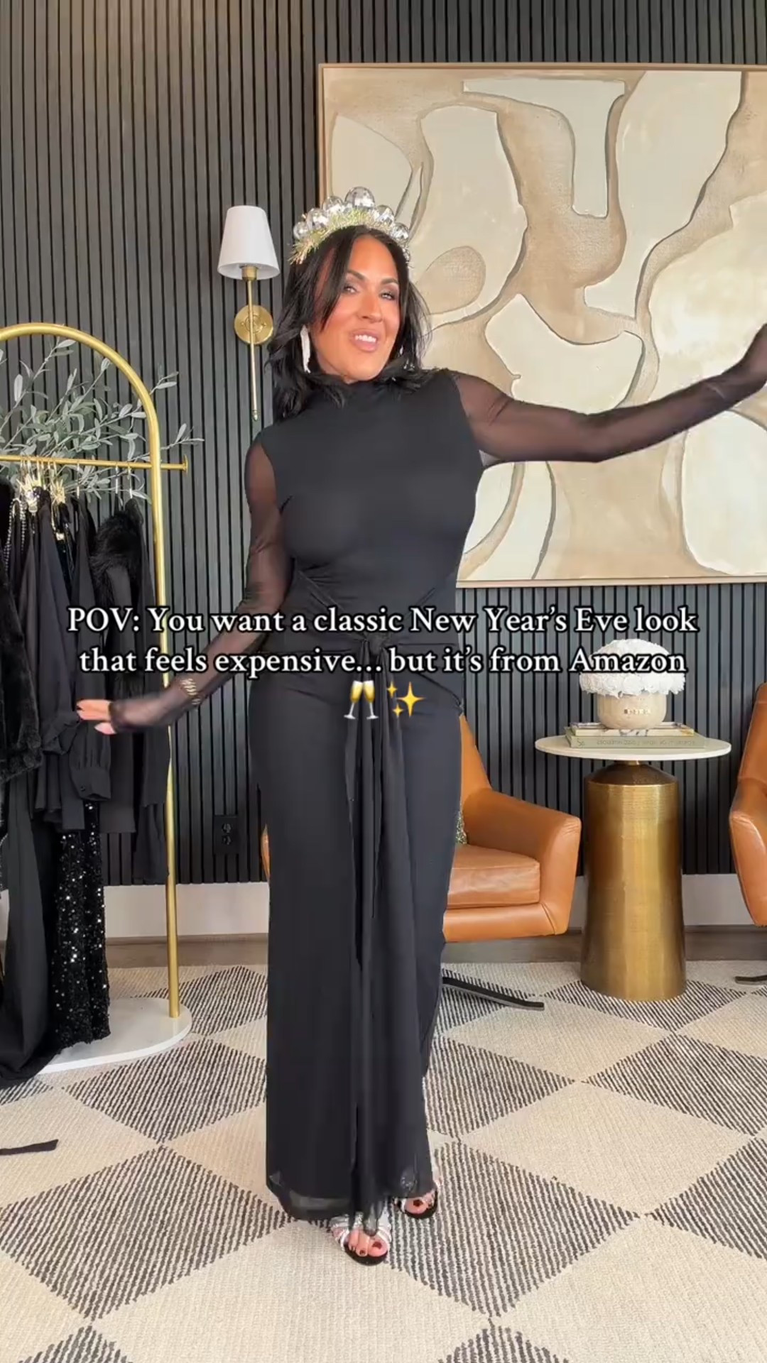 Babes, if your New Year’s Eve vibe is classic, chic, and a little glam, this one’s for you 🖤✨

I styled three timeless black looks from Amazon that all feel elevated, flattering, and perfect for ringing in the new year — whether you’re heading to a party, dinner, or champagne at home.

Which one are you wearing when the clock strikes midnight? 🥂✨

5’2” • 130 lbs • 25” waist • 34DD • wearing XS


#amazonfashion #petitefashion #over40style #nyeoutfit #womensfashion

#LTKHoliday