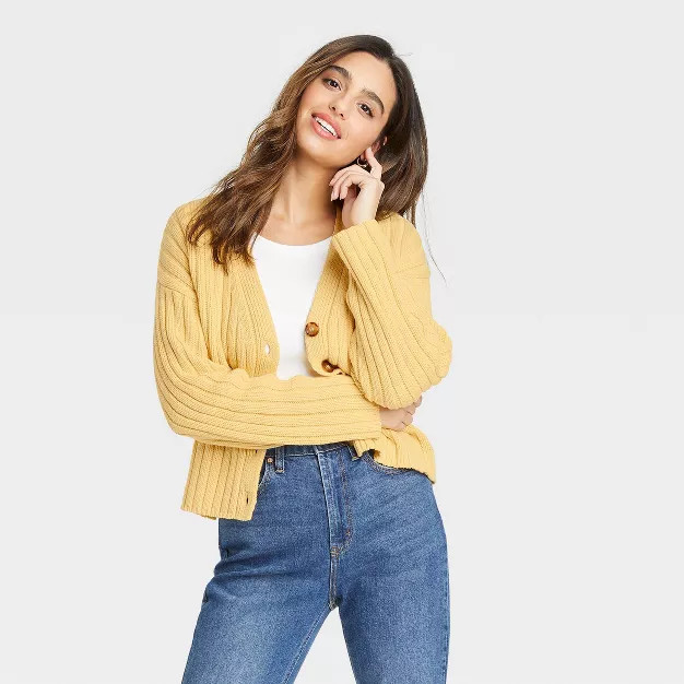 Women's Ribbed Cardigan - A New Day™ | Target