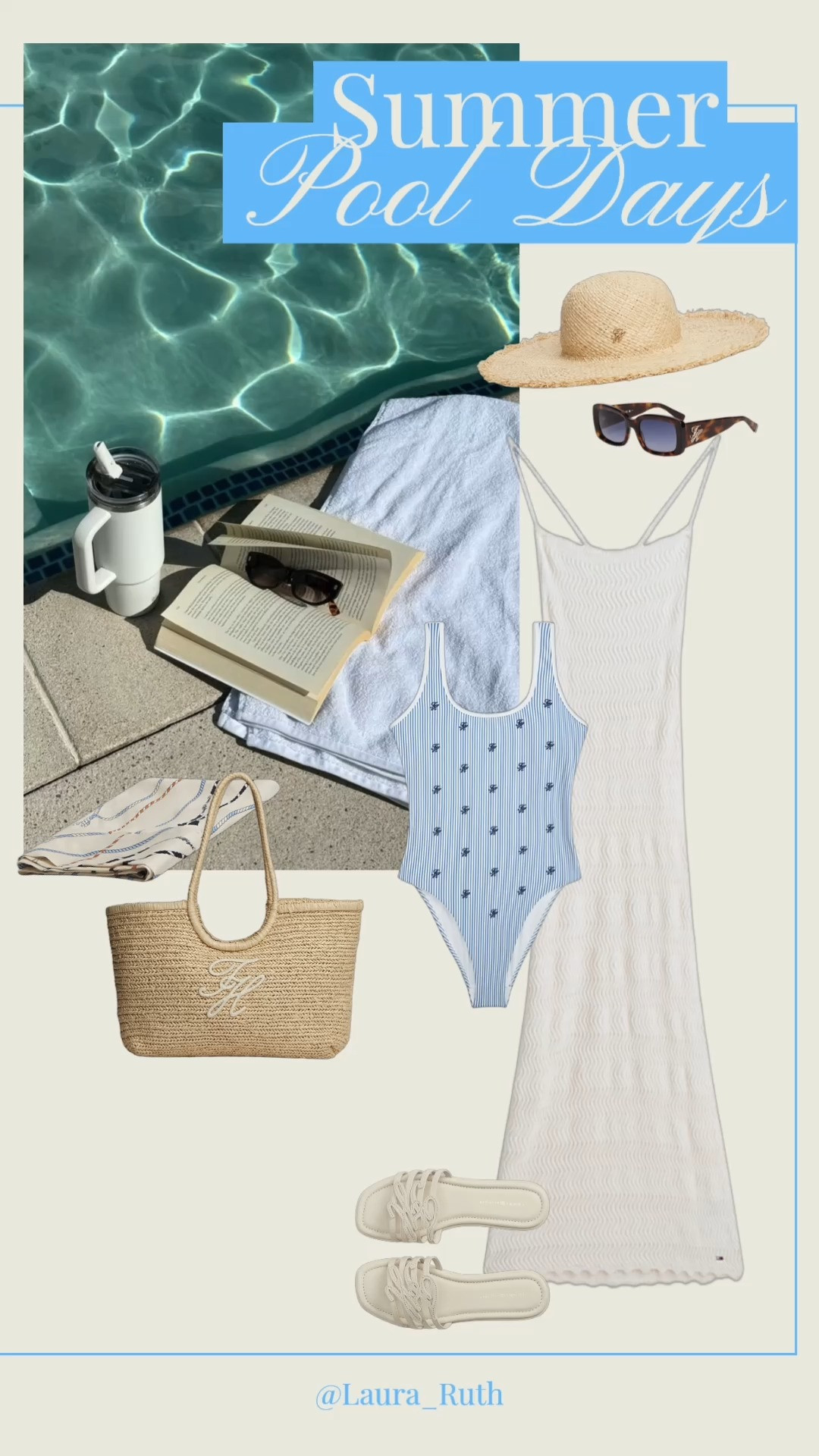Summer pool day essentials 🤍💦 effortless resort style, chic swimwear, breezy cover-ups, woven accessories, poolside relaxation and slow summer moments with a good book in hand. 📘 #LTKxTommyHilfiger @tommy

#LTKuk #LTKsummer #LTKtravel