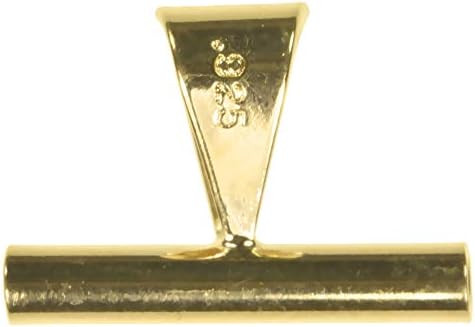 Brooch Pendant Converter Sterling Silver 14K Gold Plated 1-Micron Thick 15mm | Amazon (US)